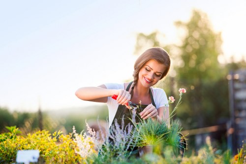 Gardeners Ardleigh Green maintaining a tidy local garden