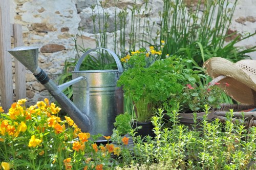 Garden safety practices during routine maintenance tasks